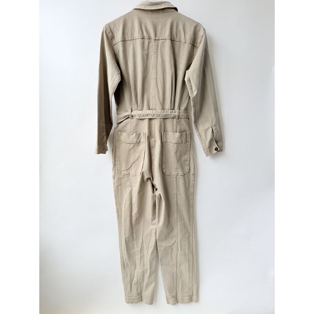 Alex Mill Beige Expedition Utility Jumpsuit Women’s Size M O48 - Picture 3 of 9